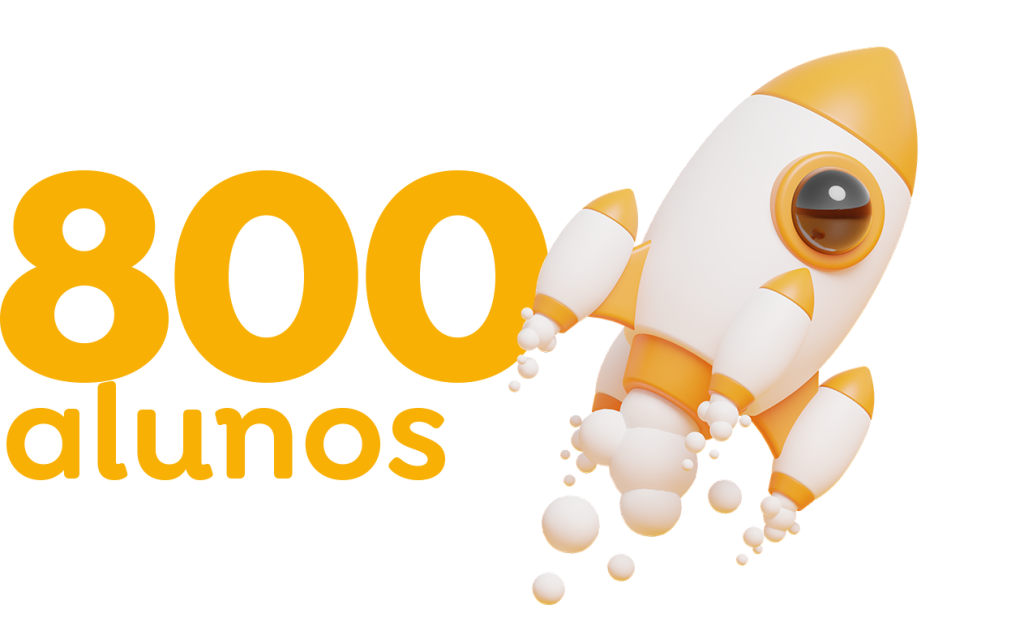 800 alunos